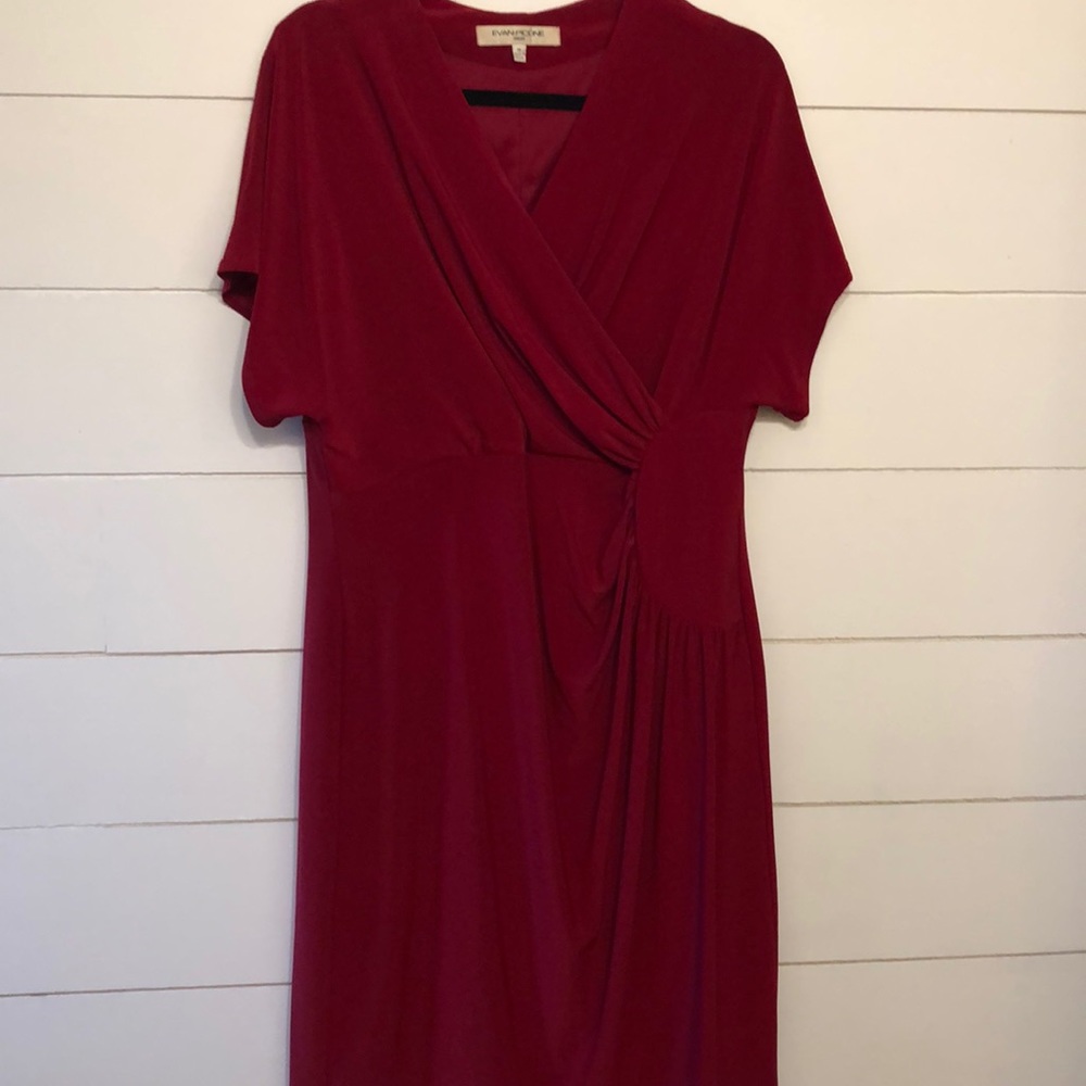 Red dress with kimono sleeves